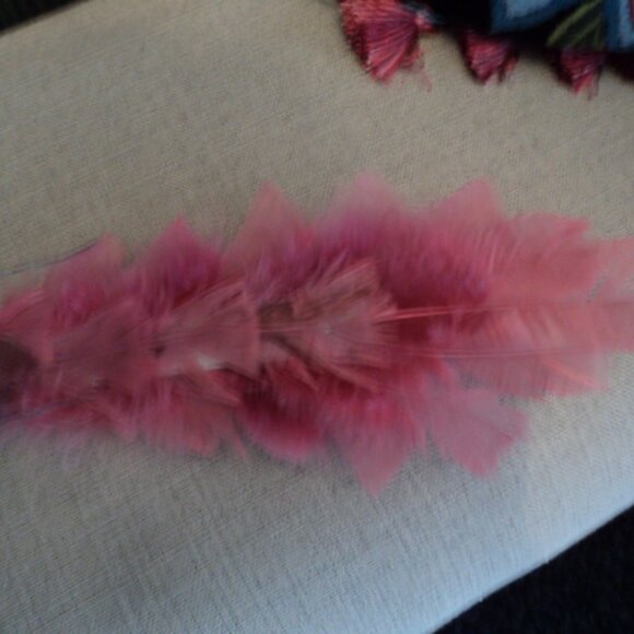 vintage feathered/flocked bird ornament - Picture 6 of 7